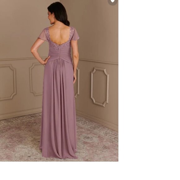 Azazie Gwenyth Desert Rose Dress - Picture 4 of 5